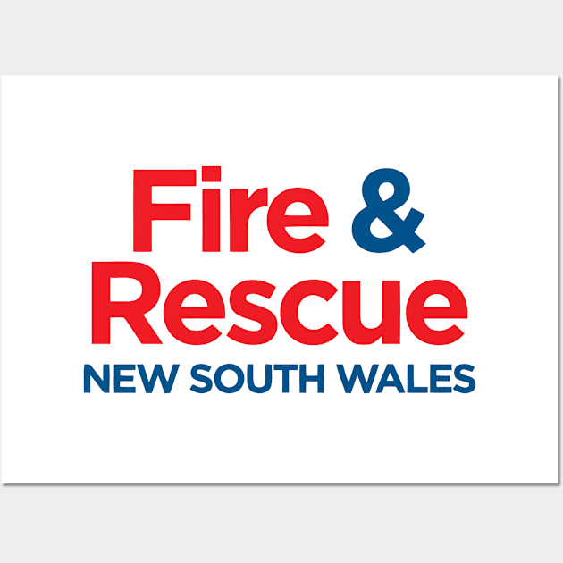 FIRE AND RESCUE NEW SOUTH WALES NSW Wall Art by sunjoyotantang